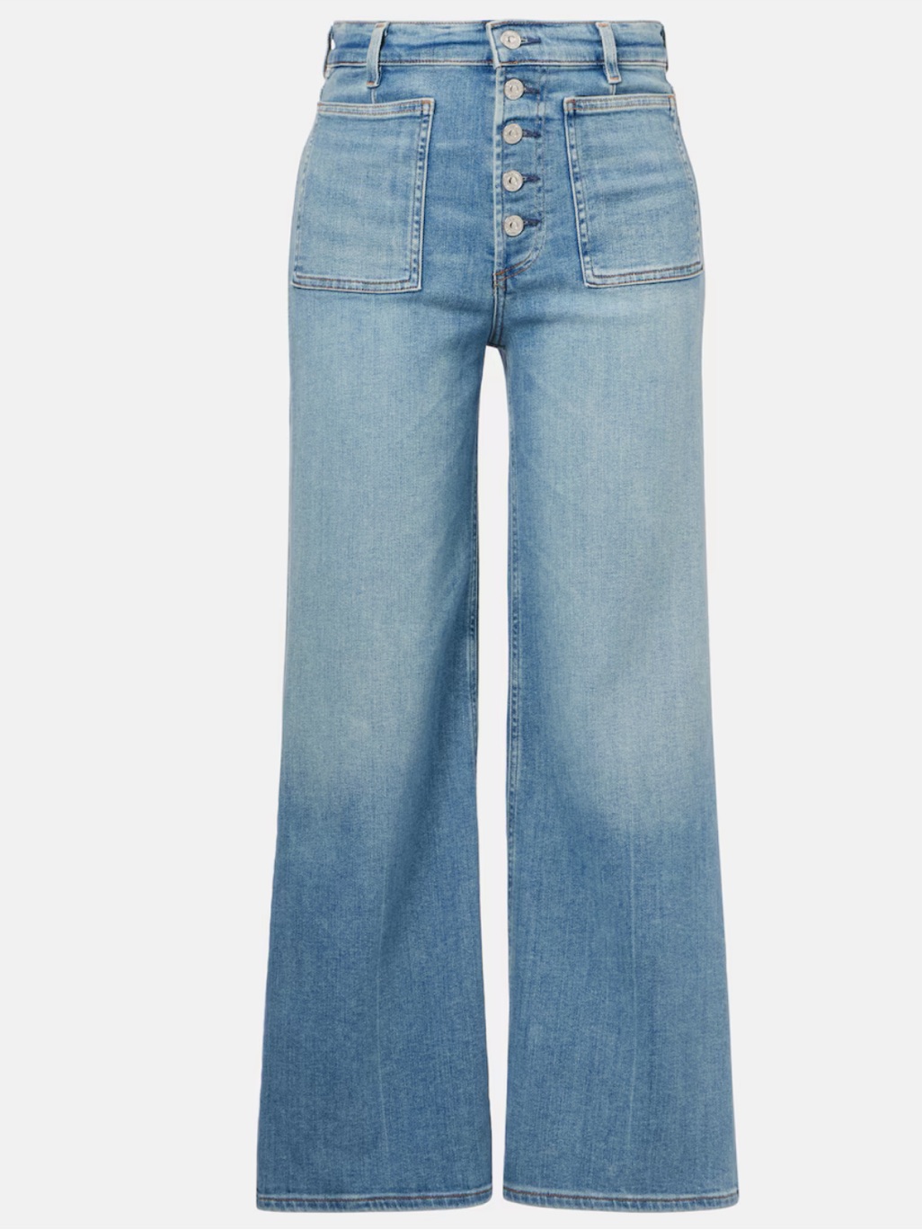 Citizens Of Humanity Two-Tone Light Blue Straight Leg Jeans